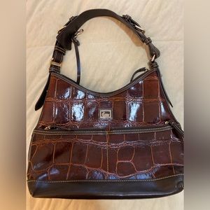 Brown Leather Dooney & Bourke Handbag